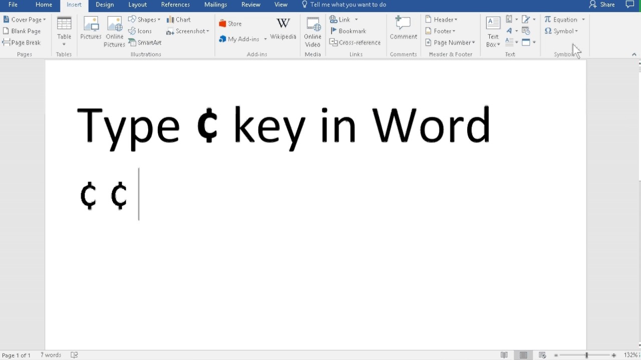 Symbol For Cents In Word For Mac